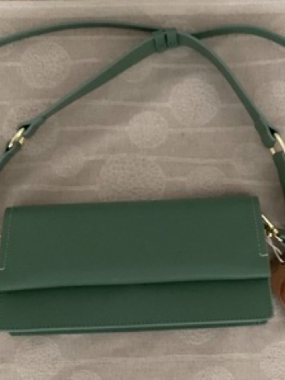 Green Leather Crossbody ANNA PAOLA Made In Italy